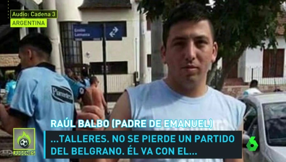 Frame 66.043355 de: El duro testimonio del padre del aficionado fallecido en Argentina: "Se armó una discusión y llamaron a todos para que agredieran a mi hijo"