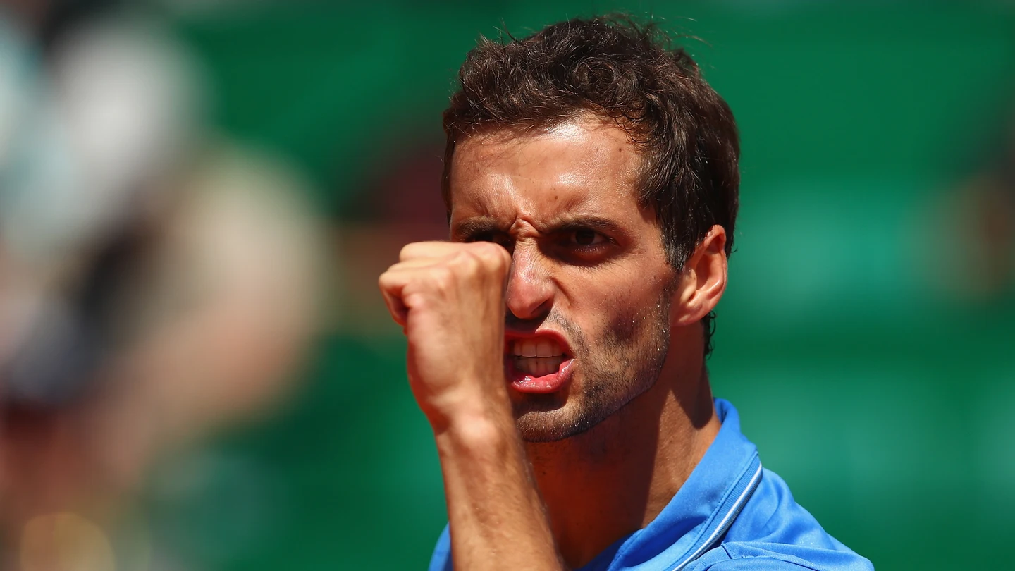 Albert Ramos celebra su pase a la final de Montecarlo Albert Ramos celebra su pase a la final de Montecarlo