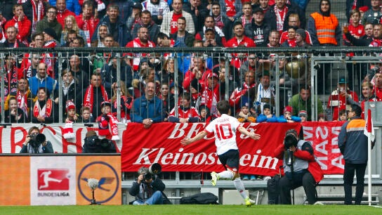 Bojan celebra su hist&oacute;rico gol contra el Bayern