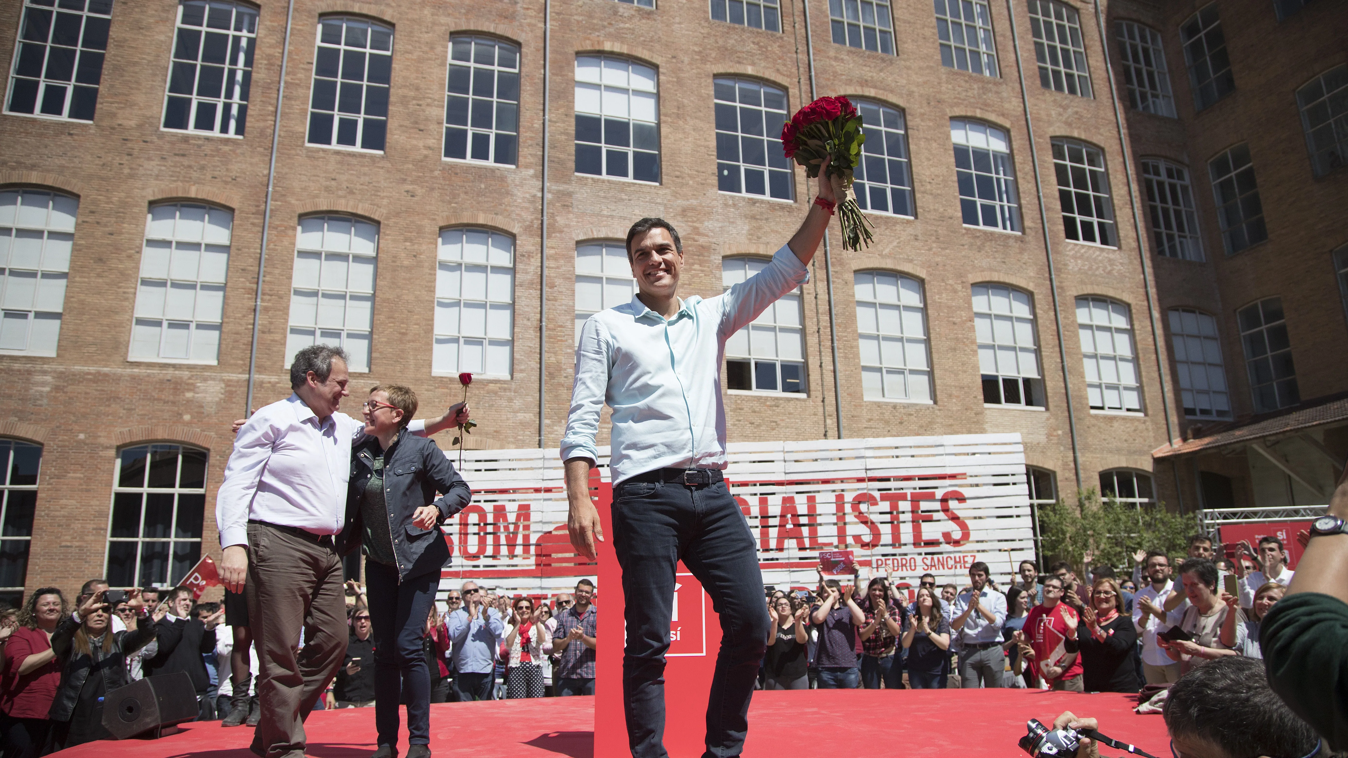 El candidato socialista, Pedro Sánchez