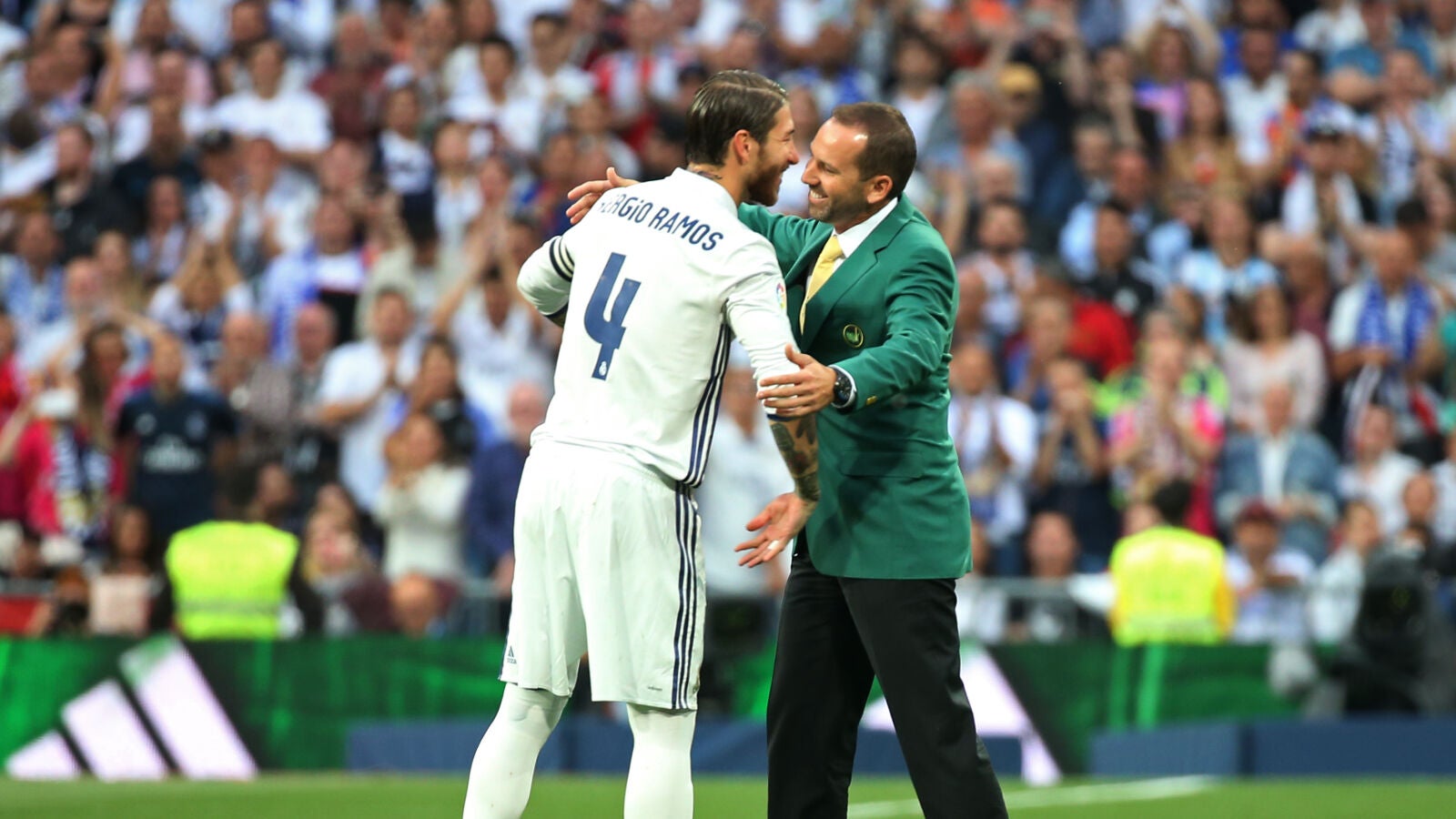 Sergio Ramos junto a Sergio Garc&iacute;a