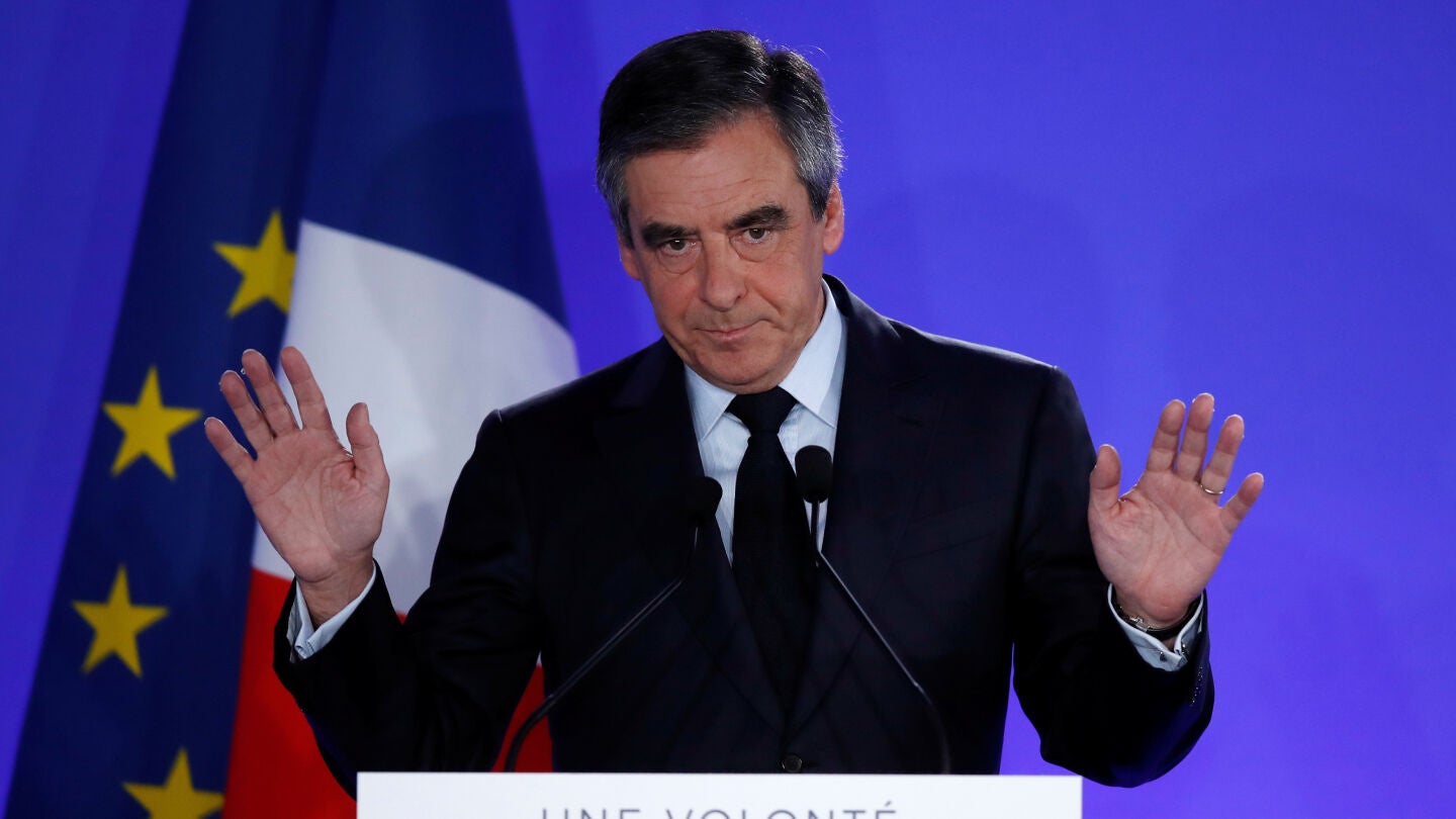 Fran&ccedil;ois Fillon tras su derrota en las elecciones francesas