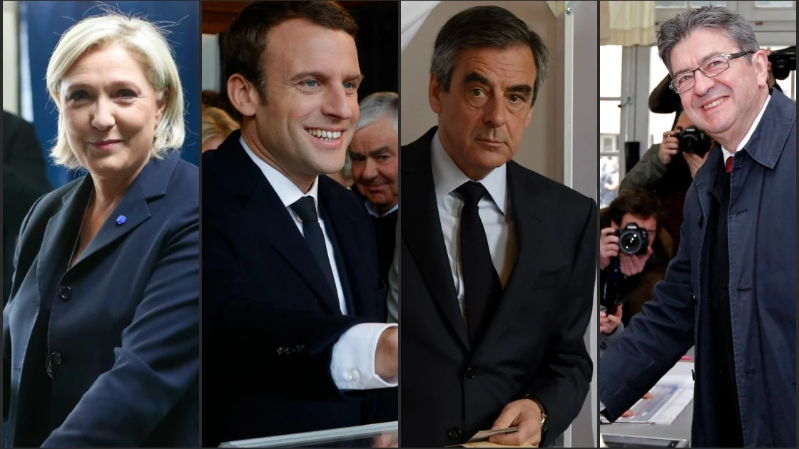 Los candidatos en las presidenciales francesas votan