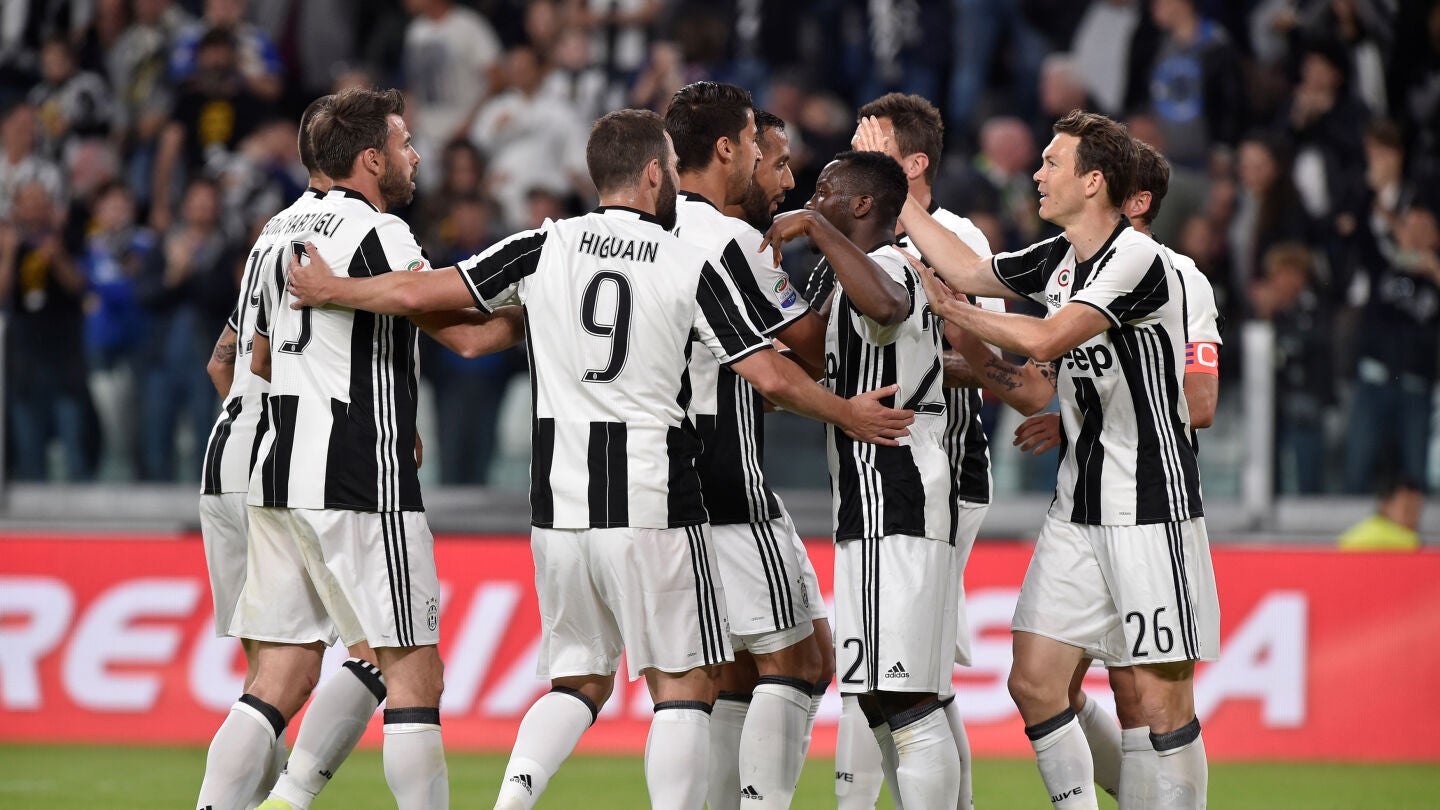La Juventus celebrando un gol
