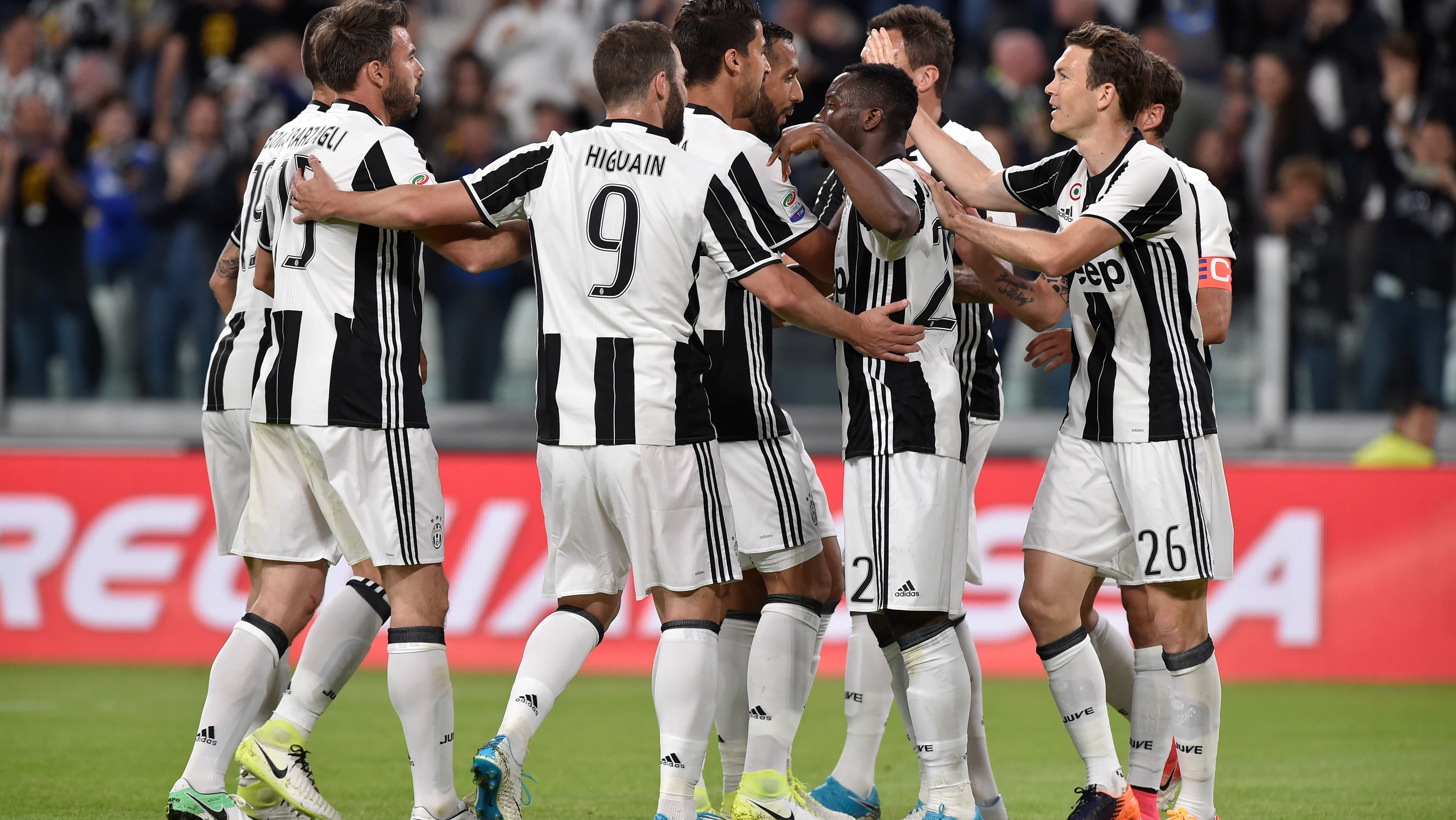 La Juventus celebrando un gol