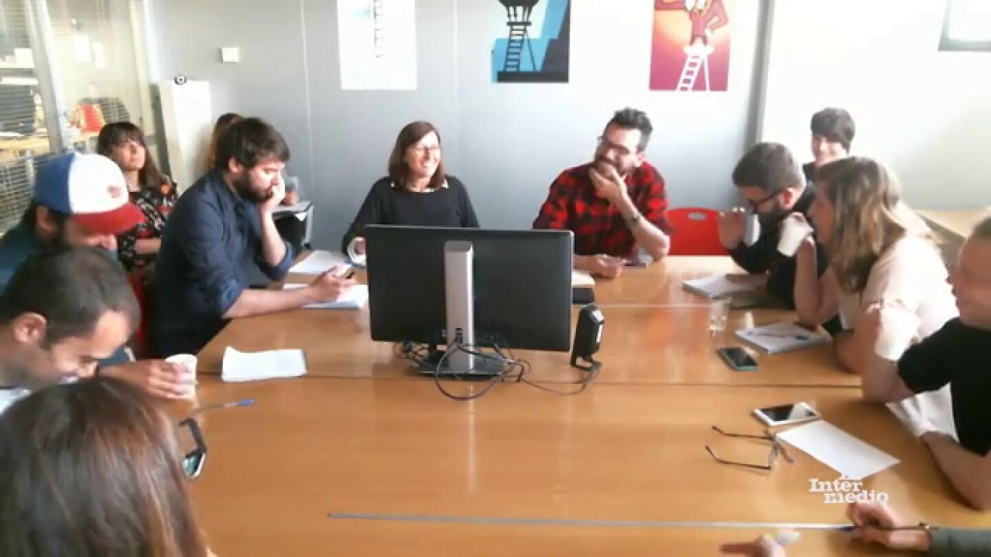 Reuni&oacute;n de gui&oacute;n de El Intermedio