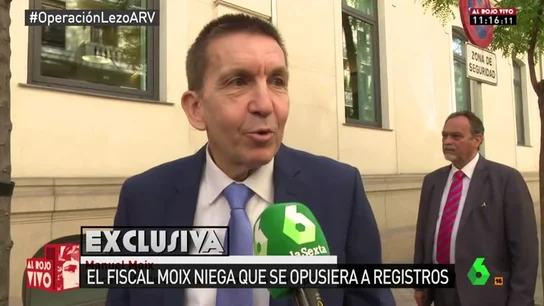 Frame 48.910232 de: Manuel Moix, fiscal jefe de Anticorrupción: "No me opuse a ningún registro de la 'Operación Lezo'" Frame 48.910232 de: Manuel Moix, fiscal jefe de Anticorrupción: "No me opuse a ningún registro de la 'Operación Lezo'"