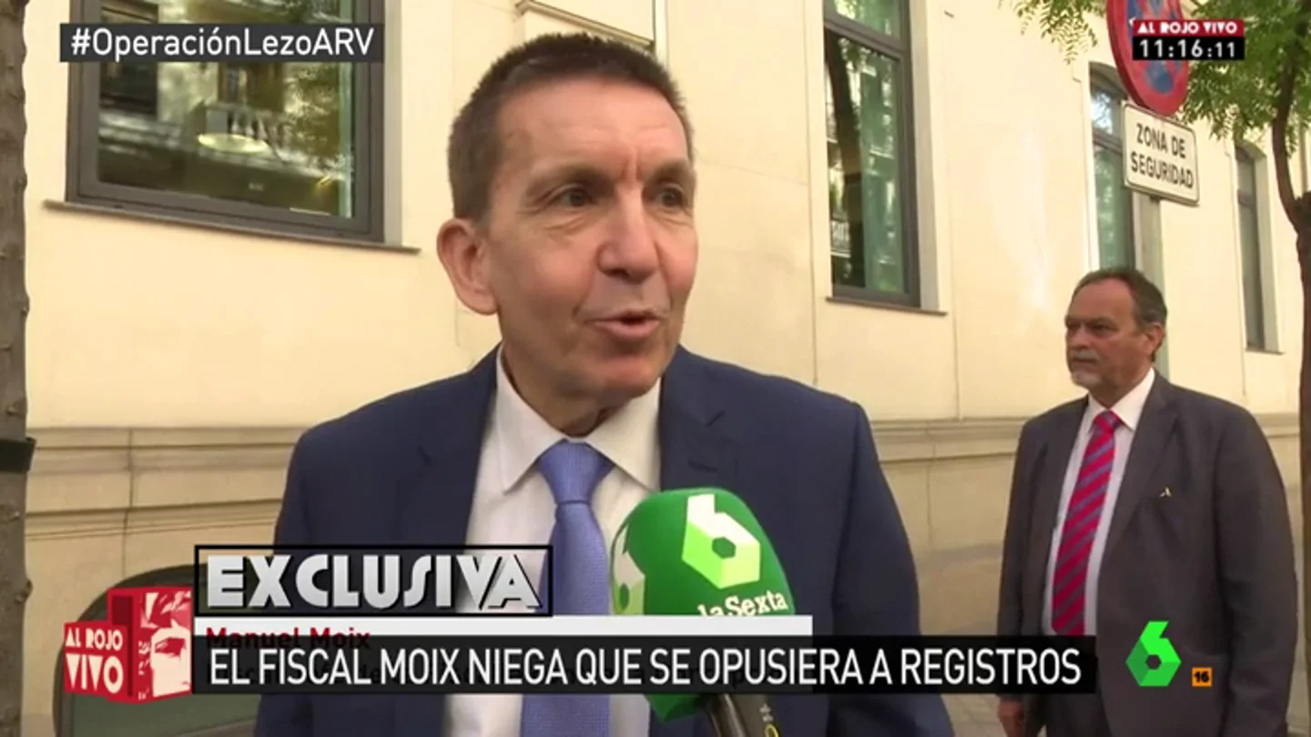 Frame 48.910232 de: Manuel Moix, fiscal jefe de Anticorrupción: "No me opuse a ningún registro de la 'Operación Lezo'" Frame 48.910232 de: Manuel Moix, fiscal jefe de Anticorrupción: "No me opuse a ningún registro de la 'Operación Lezo'"