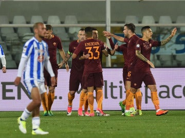 Nainggolan celebra su gol ante el Pescara Nainggolan celebra su gol ante el Pescara