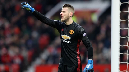 David de Gea da instrucciones a sus compañeros del United David de Gea da instrucciones a sus compañeros del United