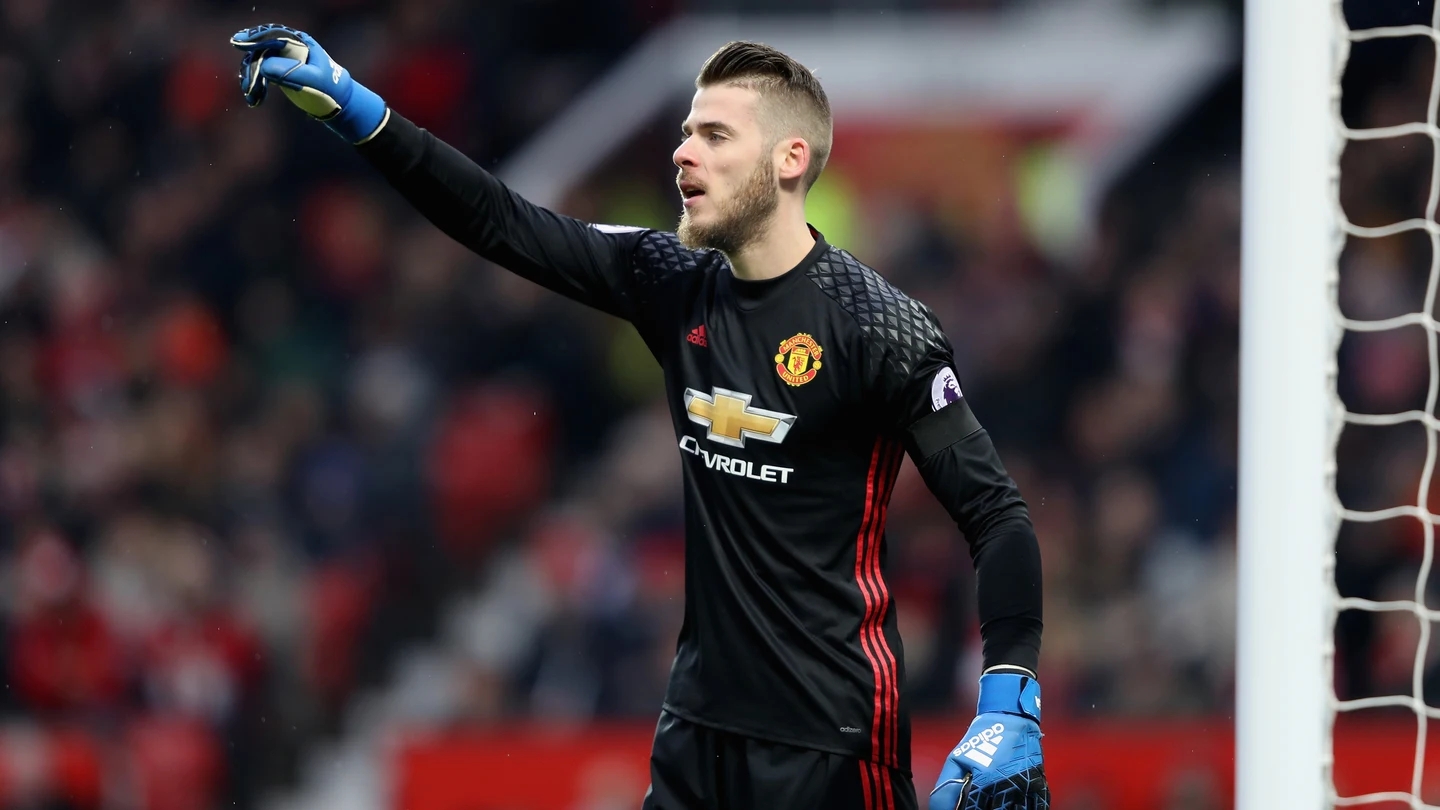 David de Gea da instrucciones a sus compañeros del United David de Gea da instrucciones a sus compañeros del United