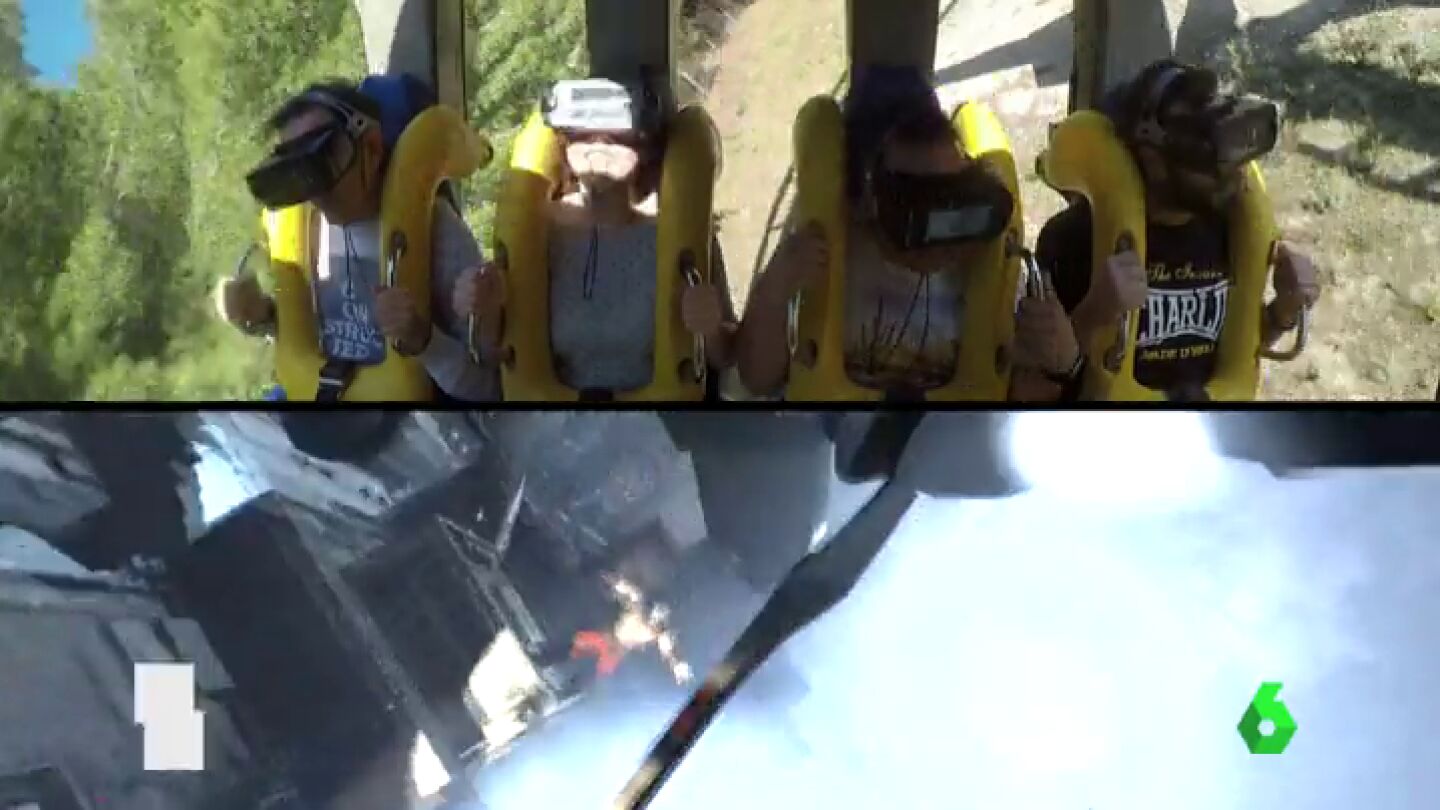 Frame 81.227649 de: Inauguran la primera monta&ntilde;a rusa de Espa&ntilde;a que incorpora realidad virtual