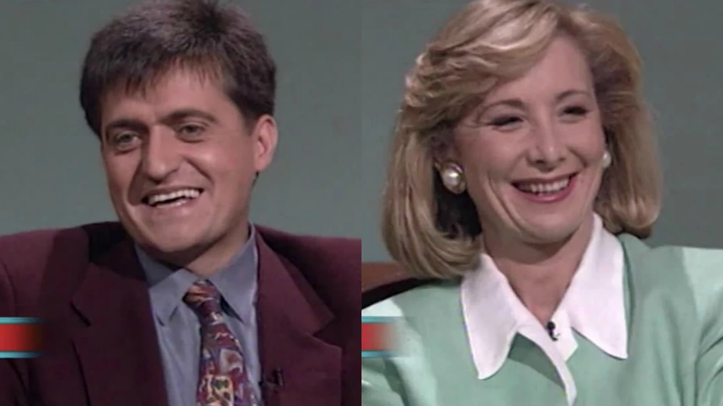 Los años 90, la época en la que Wyoming y Esperanza Aguirre compartían plató Los años 90, la época en la que Wyoming y Esperanza Aguirre compartían plató