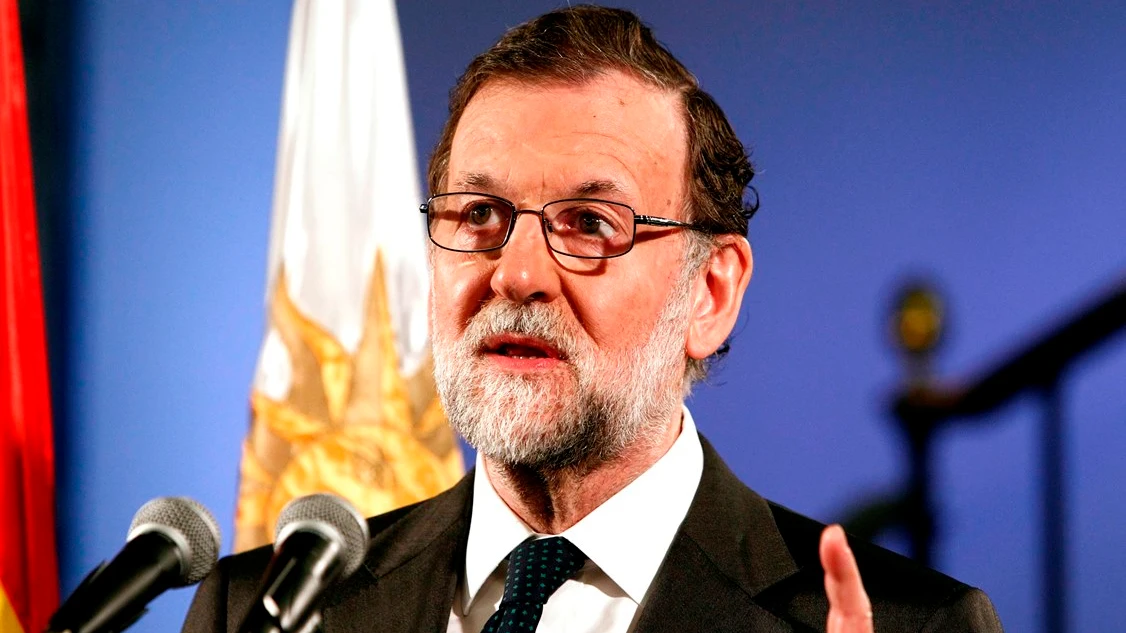 Mariano Rajoy ante los medios en Montevideo