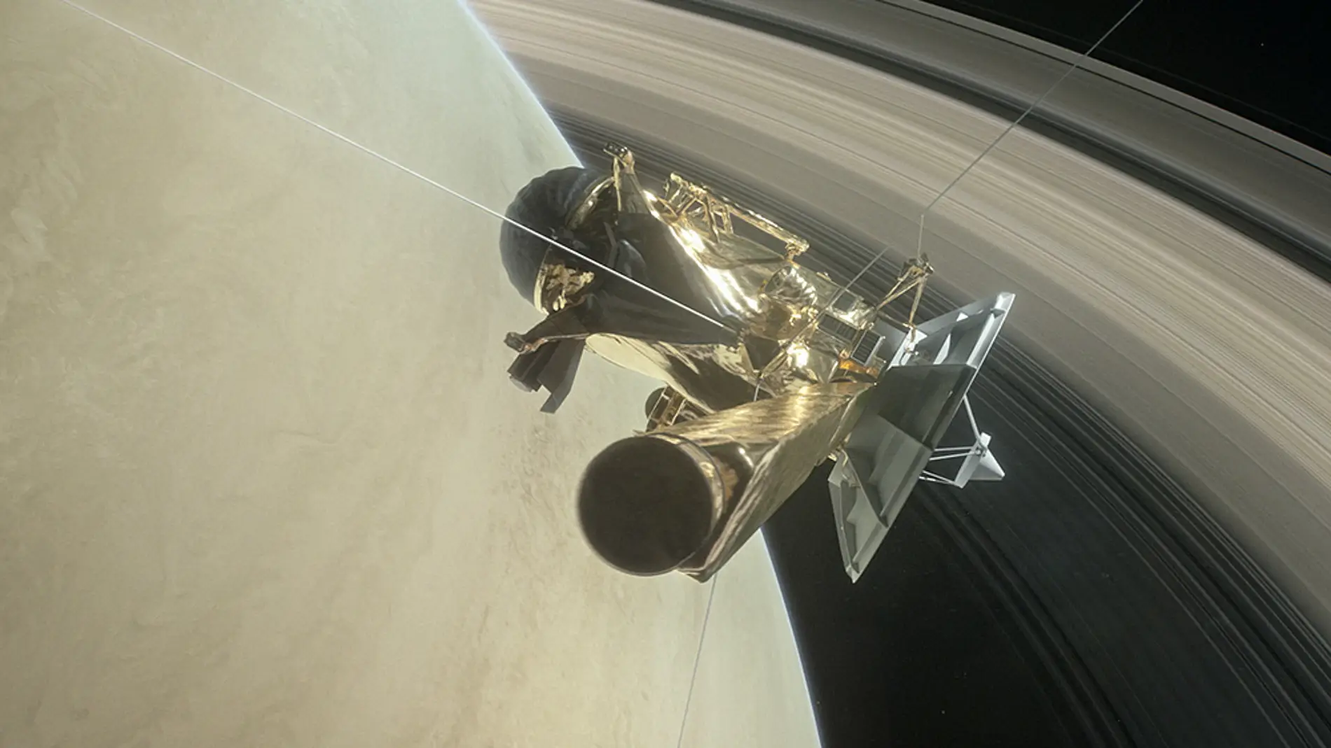 La sonda Cassini comienza su gran final en Saturno