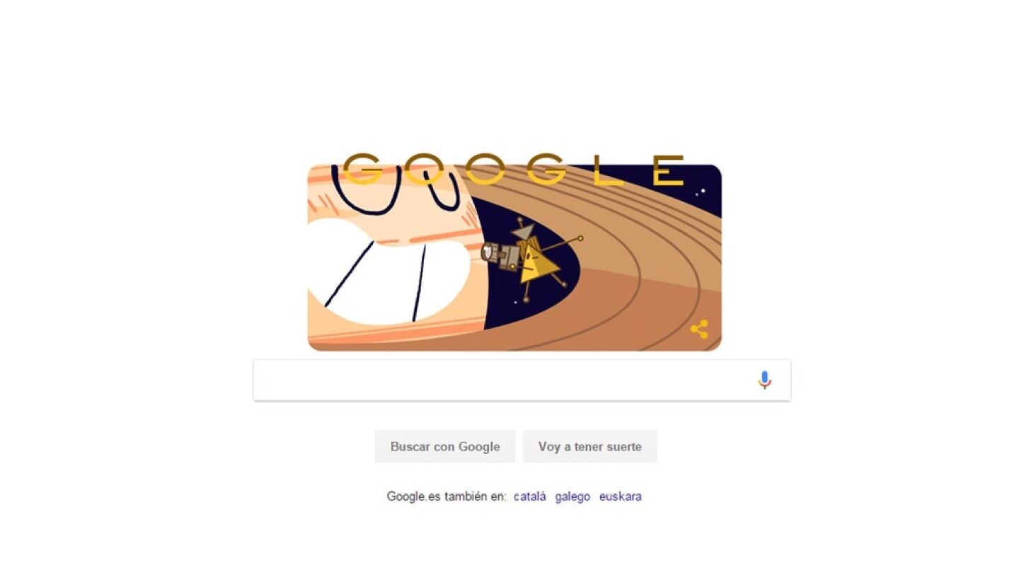 Homenaje de Google a Cassini