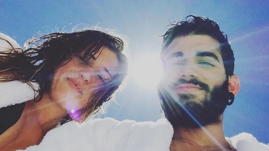 Pablo Ráez y su novia Pablo Ráez y su novia