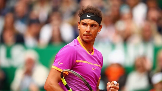 Rafa Nadal celebra un punto en el pasado Masters de Montecarlo Rafa Nadal celebra un punto en el pasado Masters de Montecarlo