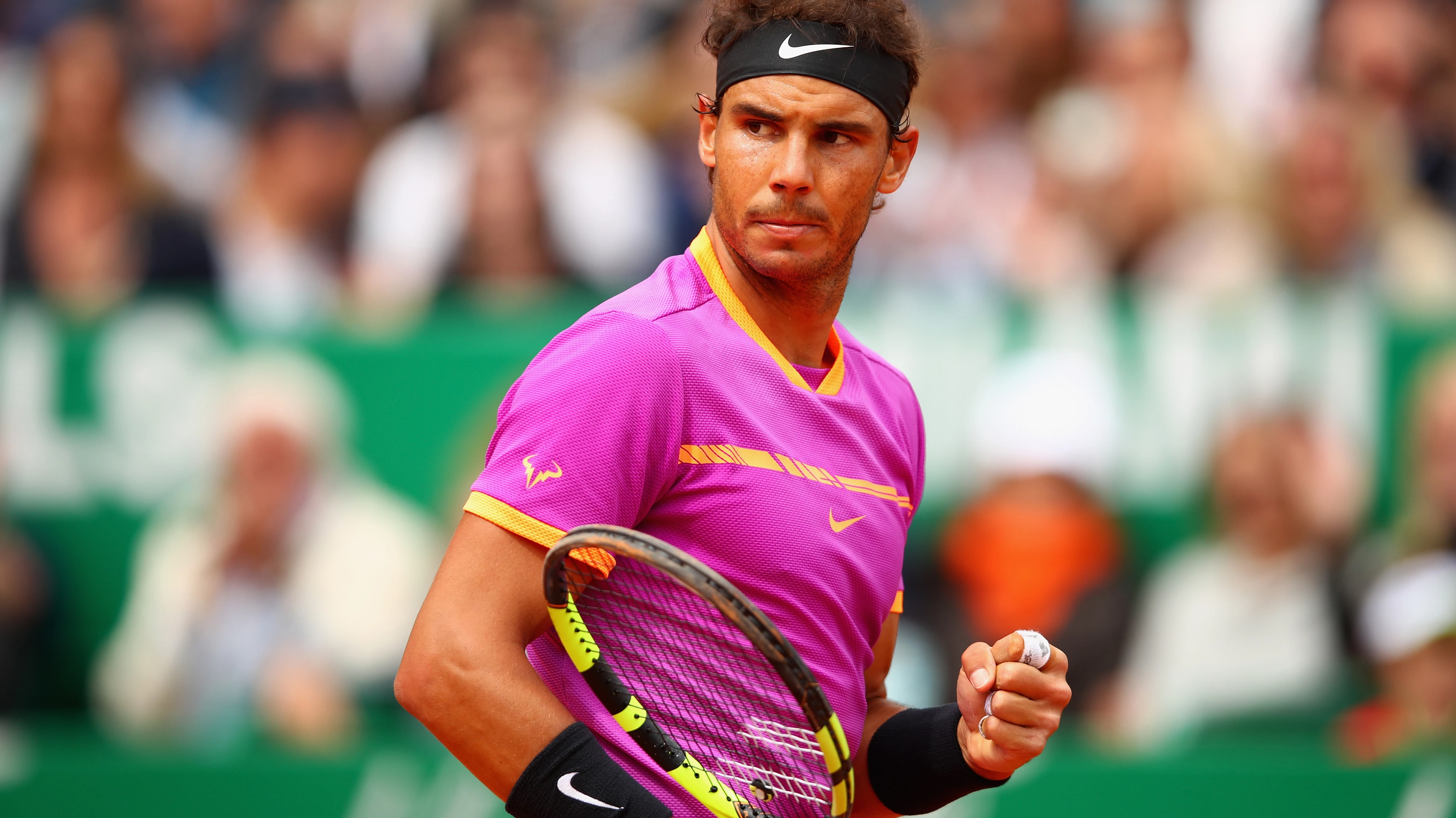 Rafa Nadal celebra un punto en el pasado Masters de Montecarlo