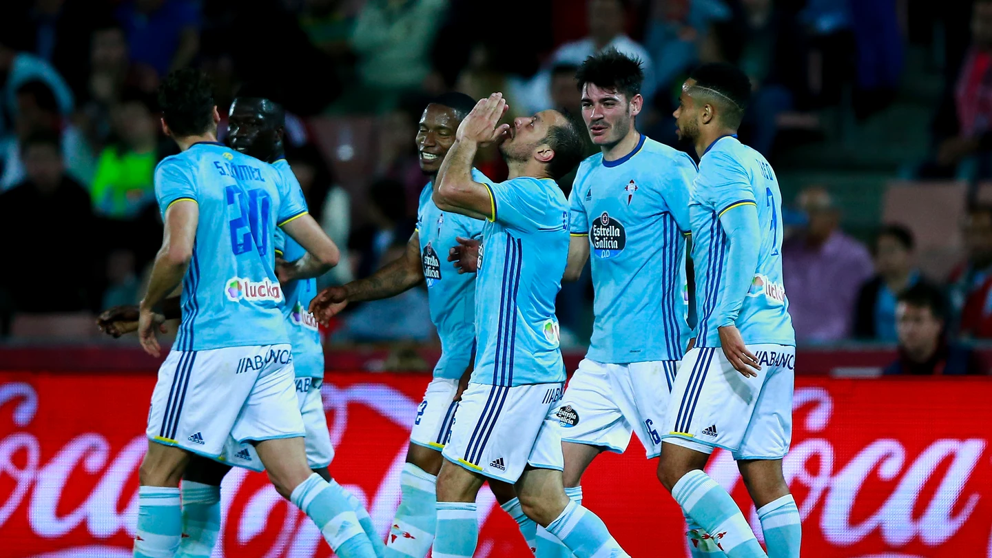 Los jugadores del Celta celebrando un gol Los jugadores del Celta celebrando un gol