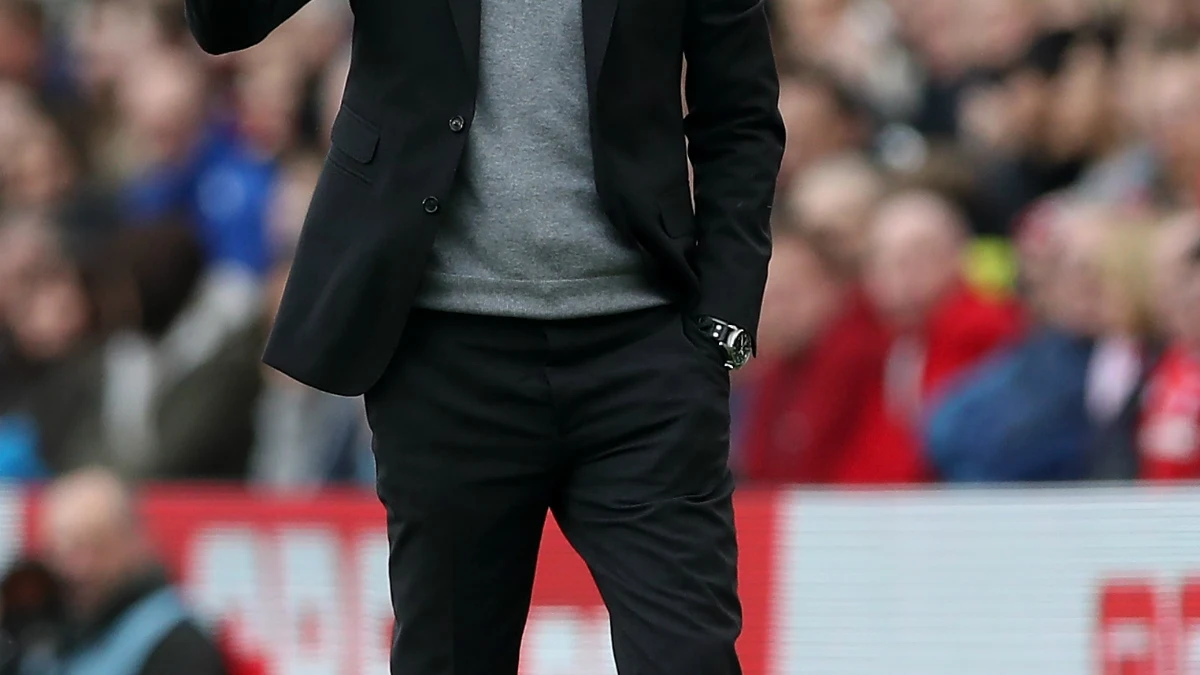 Guardiola, en un partido con el Manchester City Guardiola, en un partido con el Manchester City