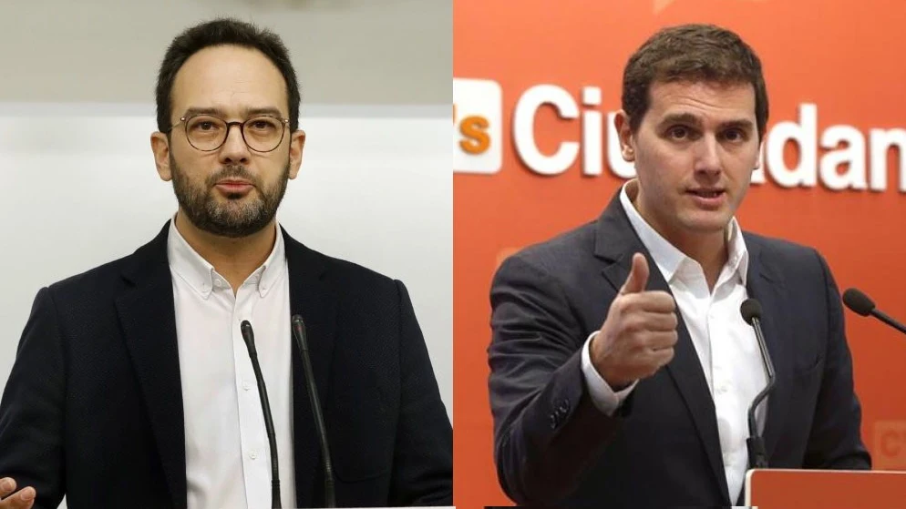 Antonio Hernando y Albert Rivera