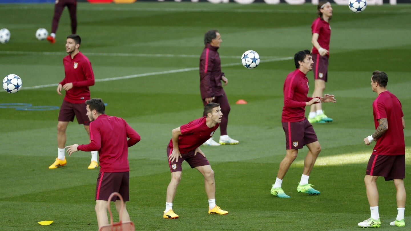 El Atl&eacute;tico se entrena en el Bernab&eacute;u