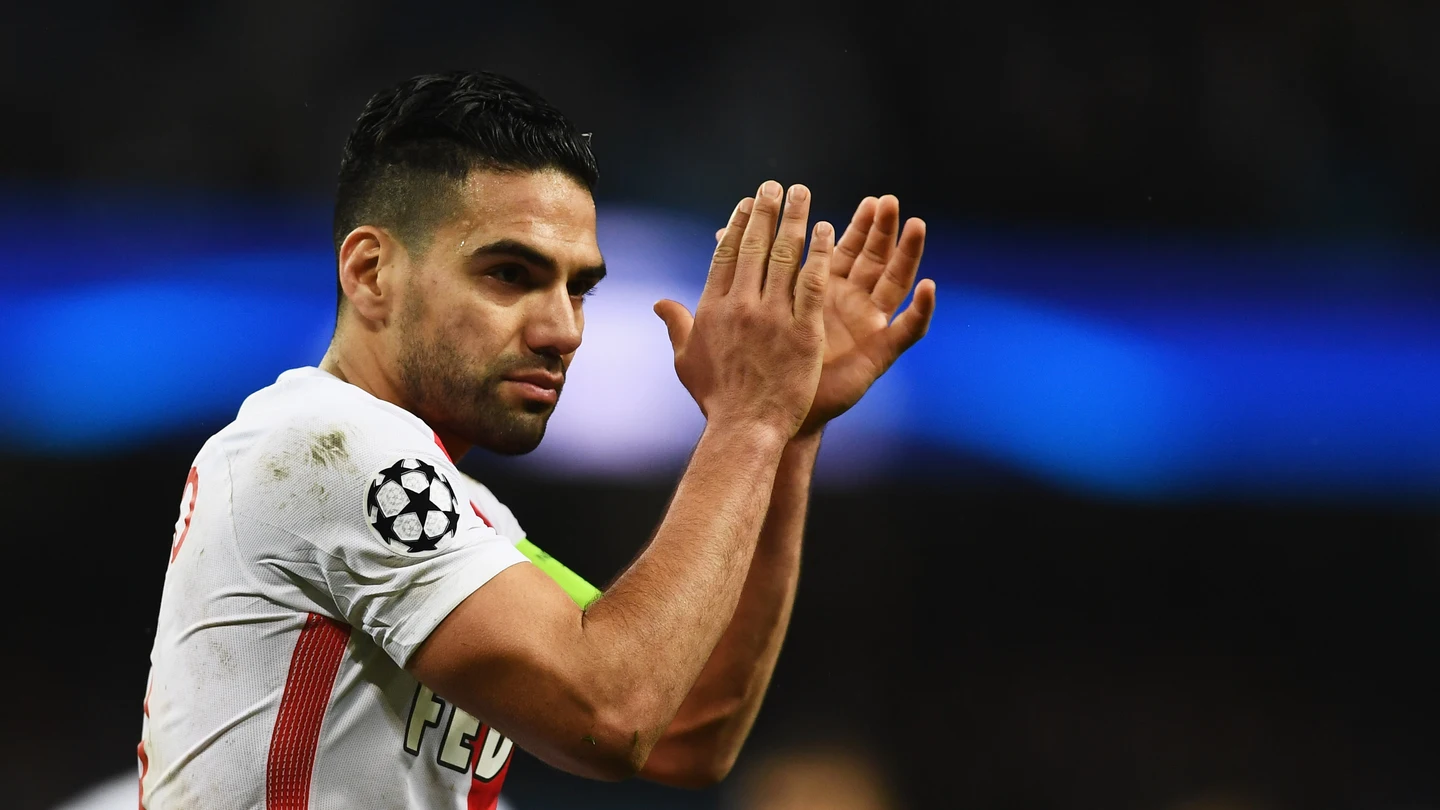 Falcao, en un partido con el Mónaco en la Champions Falcao, en un partido con el Mónaco en la Champions