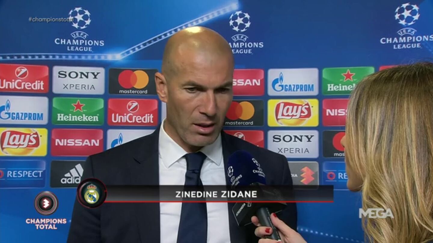 Frame 13.002488 de: Zidane: "La primera media hora ha sido fant&aacute;stica, estoy orgulloso de todos"