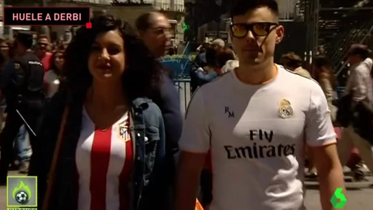 La afición del Real Madrid y Atlético prepara el derbi La afición del Real Madrid y Atlético prepara el derbi