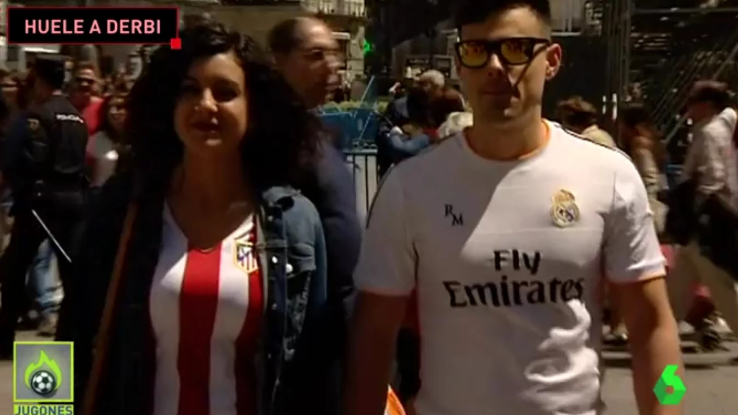 La afición del Real Madrid y Atlético prepara el derbi La afición del Real Madrid y Atlético prepara el derbi