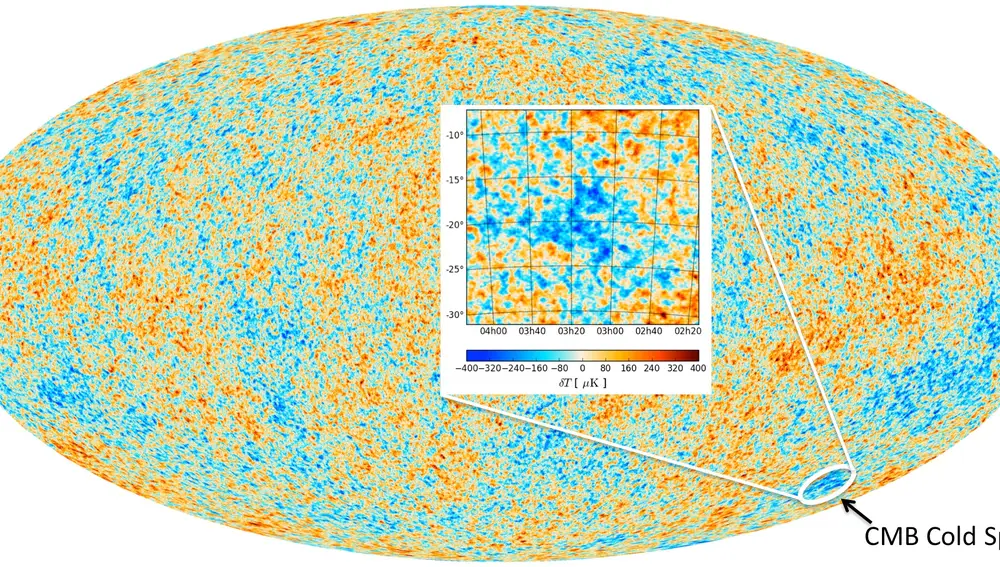 Imagen de la radiación del fondo cósmico producida por el satélite Planck 