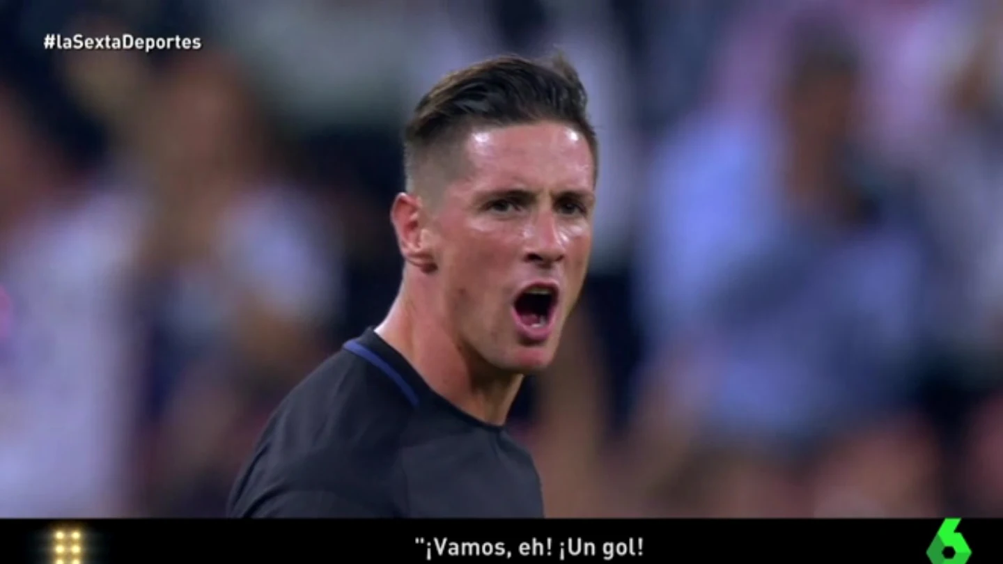 Fernando Torres, animando a su equipo Fernando Torres, animando a su equipo