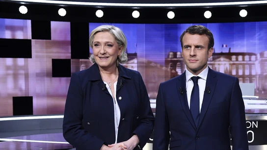 Marine Le Pen y Emmanuel Macron Marine Le Pen y Emmanuel Macron
