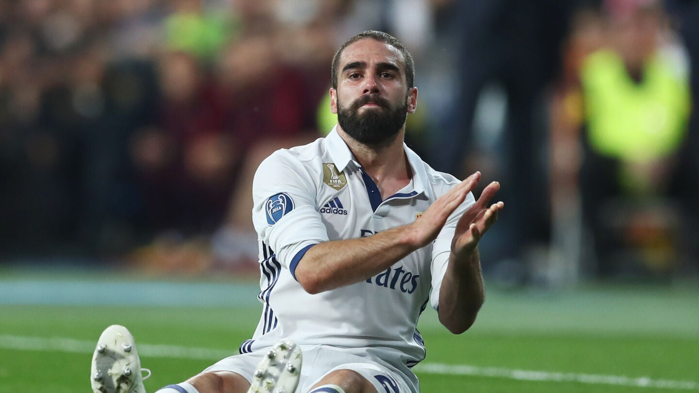 Carvajal se march&oacute; lesionado en el partido contra el Atl&eacute;tico