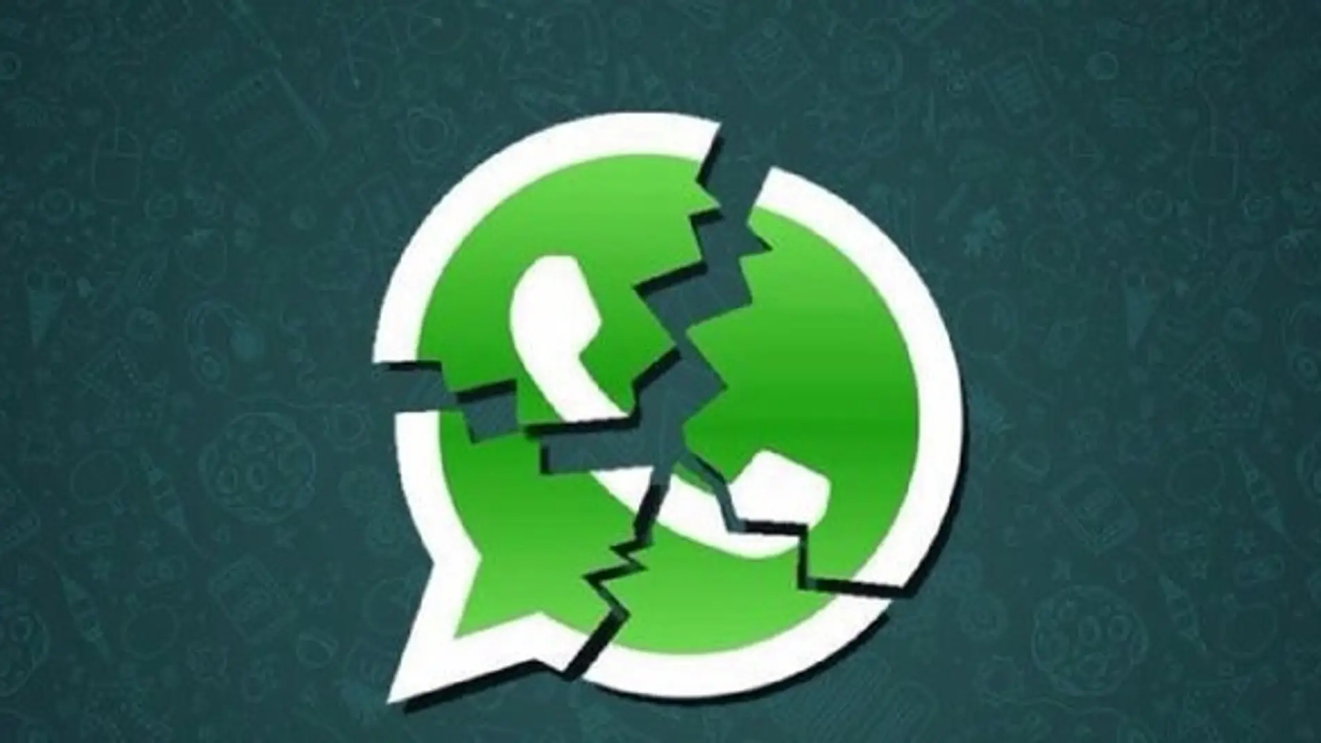Logotipo de WhatsApp roto