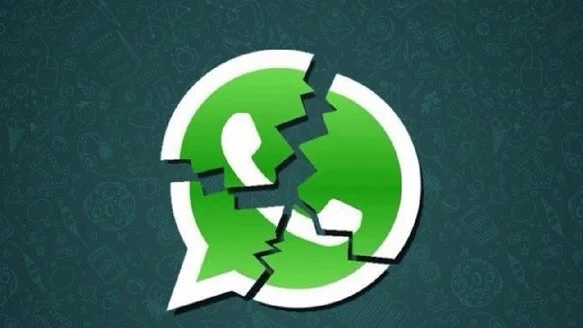 Logotipo de WhatsApp roto