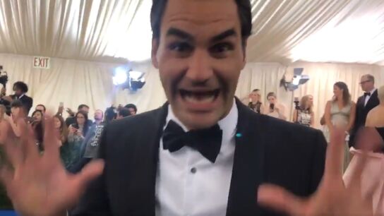 Roger Federer, en un evento en Nueva York