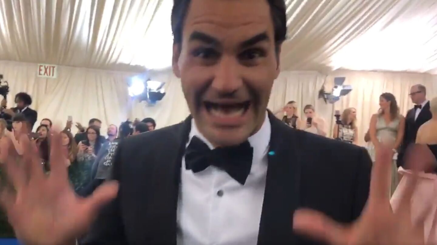Roger Federer, en un evento en Nueva York