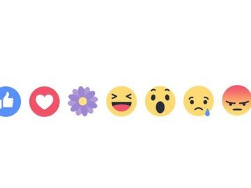 La flor de las reacciones de Facebook