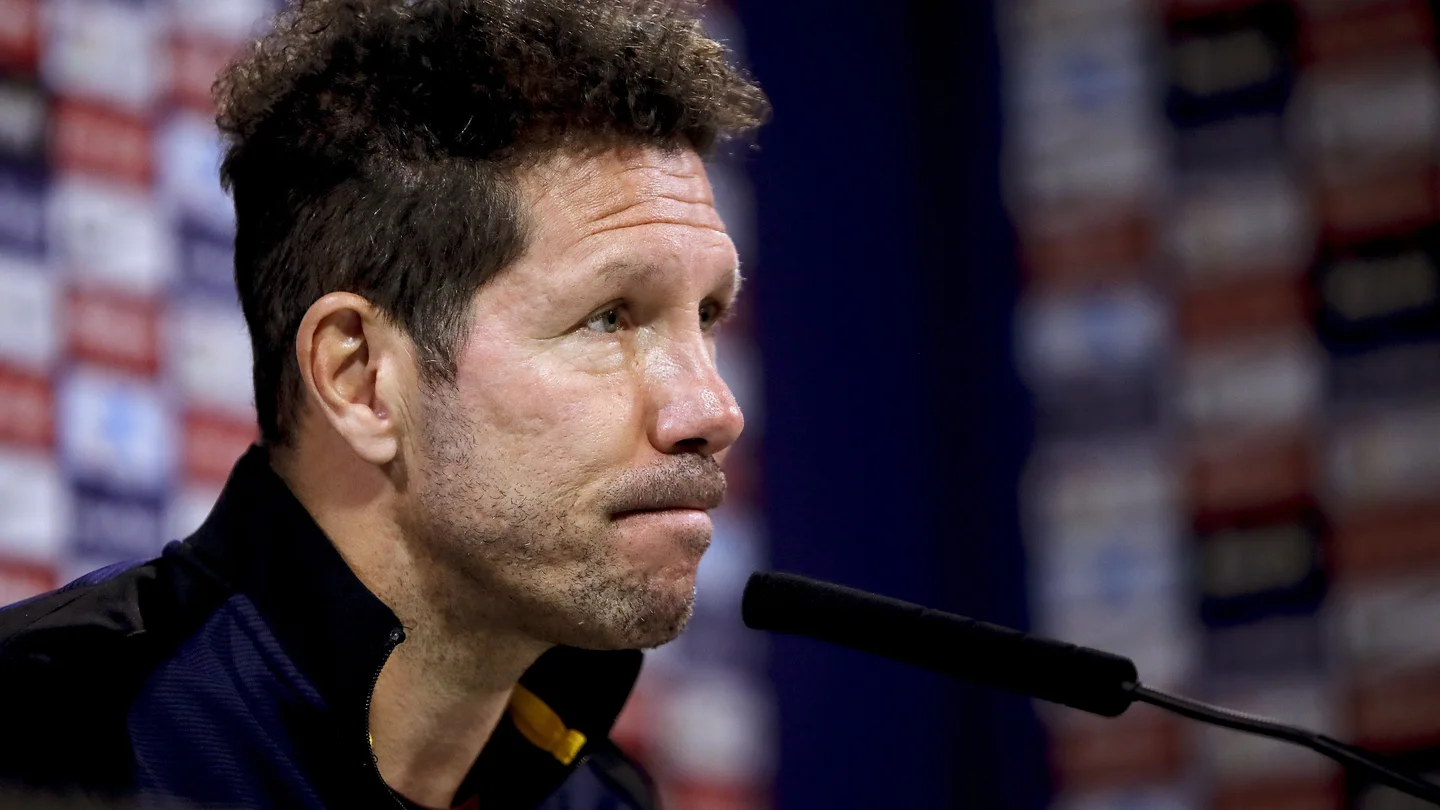 Simeone, en rueda de prensa Simeone, en rueda de prensa