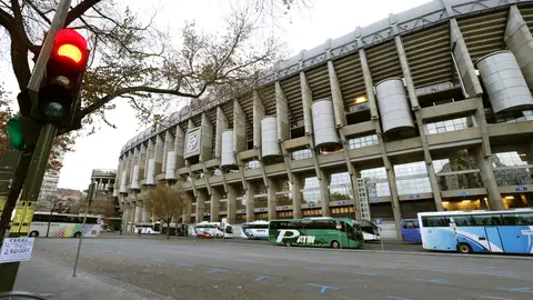 Imagen exterior del estadio Santiago Bernabéu Imagen exterior del estadio Santiago Bernabéu