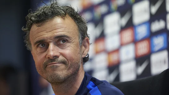 Luis Enrique, durante la rueda de prensa Luis Enrique, durante la rueda de prensa