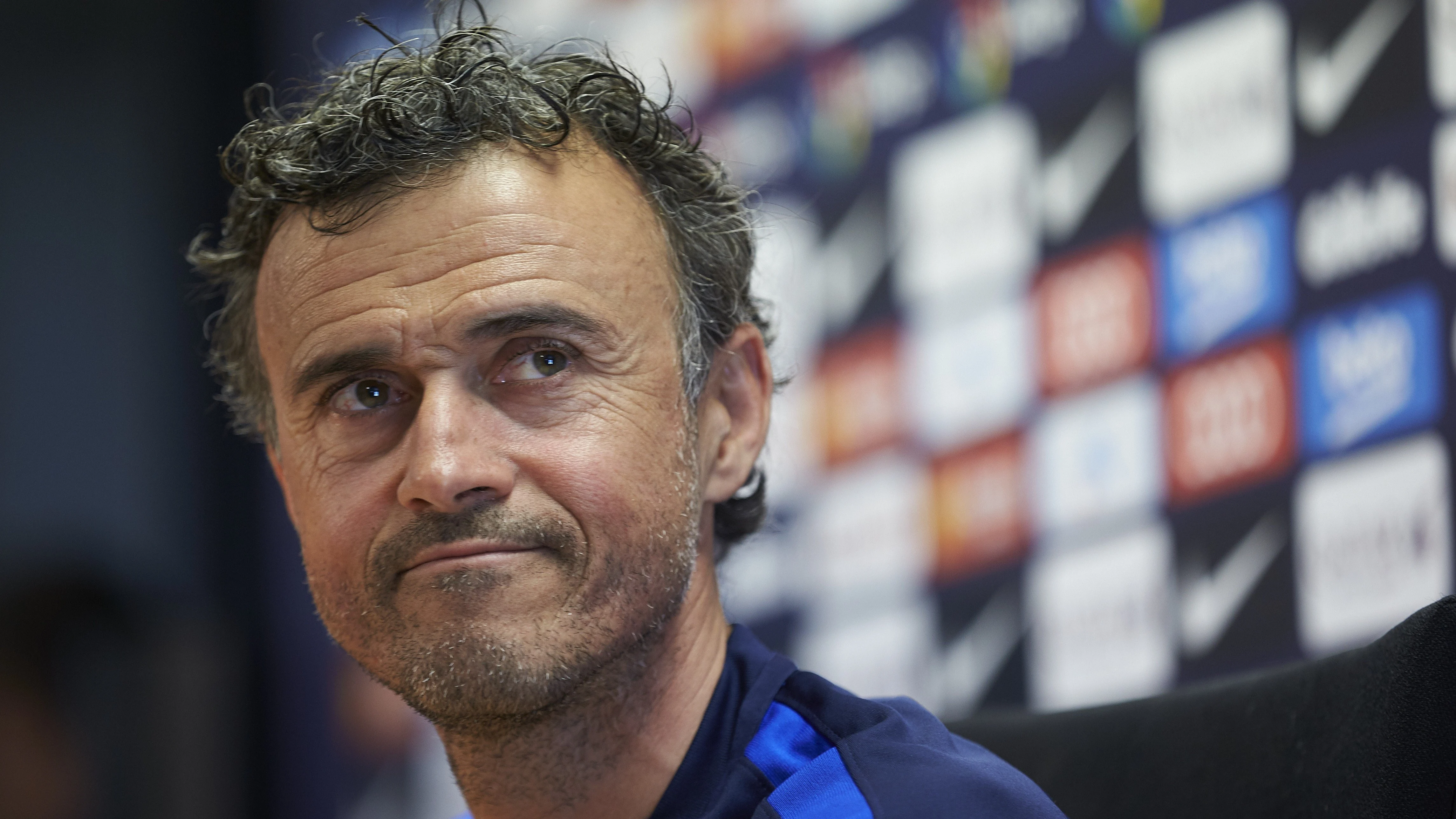 Luis Enrique, durante la rueda de prensa Luis Enrique, durante la rueda de prensa
