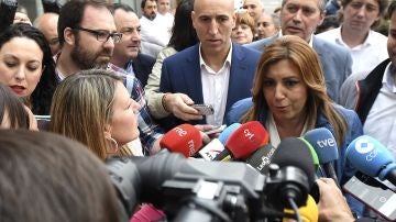 La precandidata a la Secretaría General del PSOE en el proceso de primarias y presidenta de Andalucía, Susana Díaz