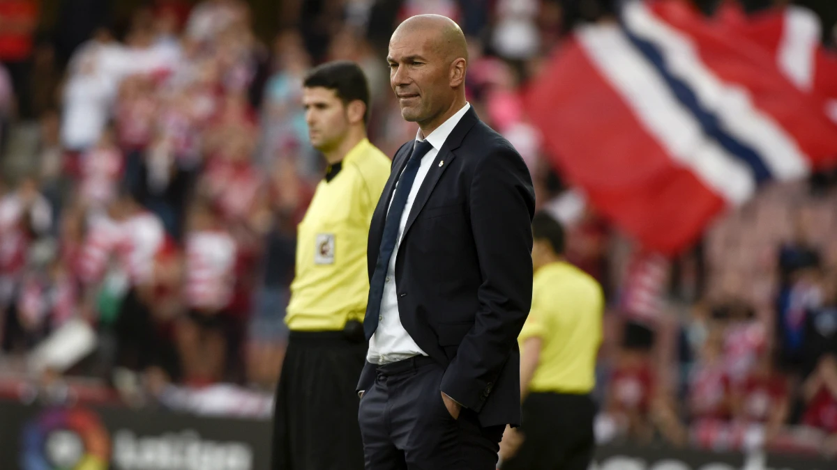 Zidane, en un partido Zidane, en un partido