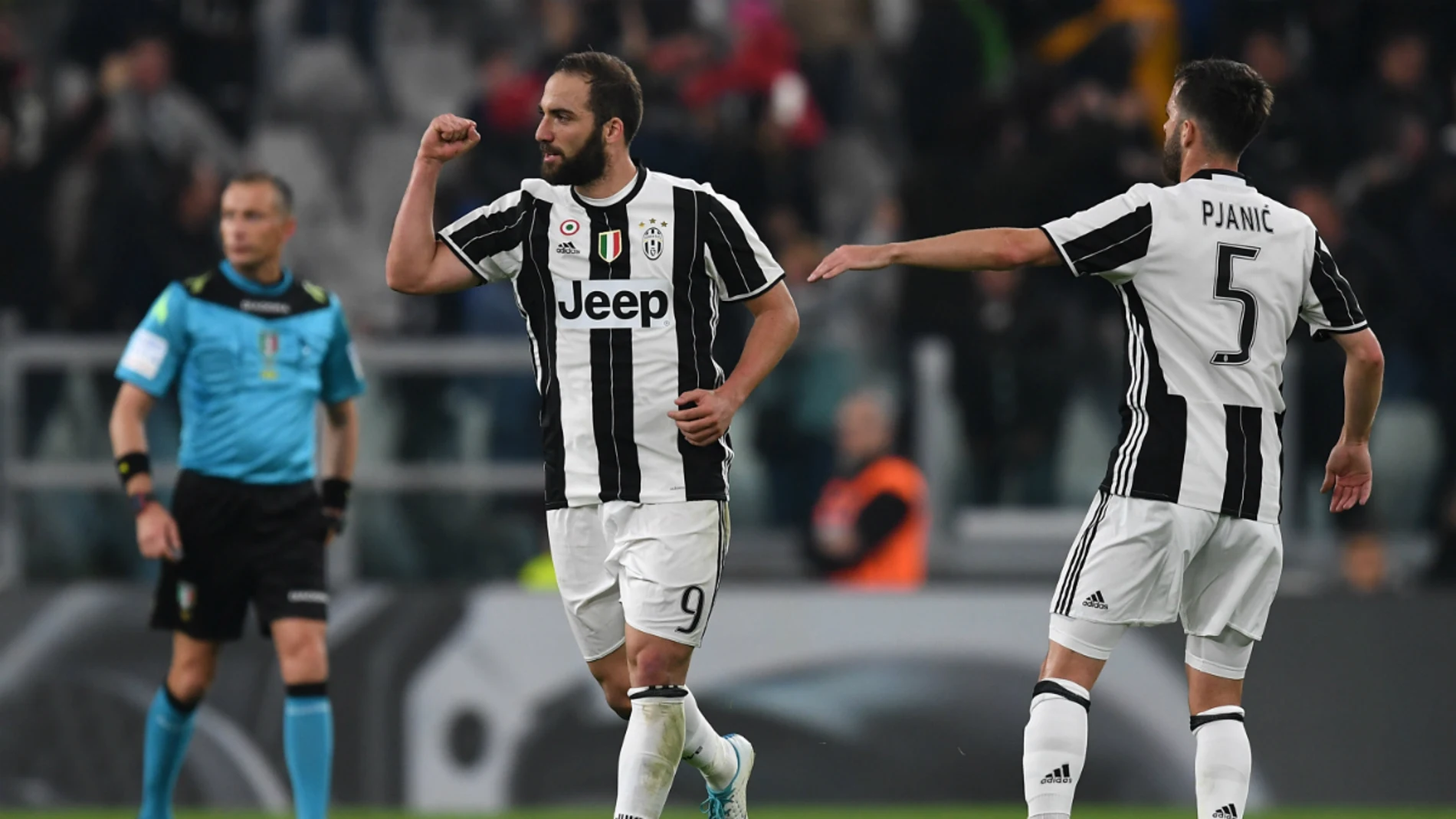 Higuain celebra un gol con la Juventus
