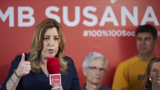 La candidata en las primarias para liderar el PSOE, Susana Díaz La candidata en las primarias para liderar el PSOE, Susana Díaz