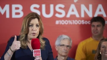  La candidata en las primarias para liderar el PSOE, Susana Díaz