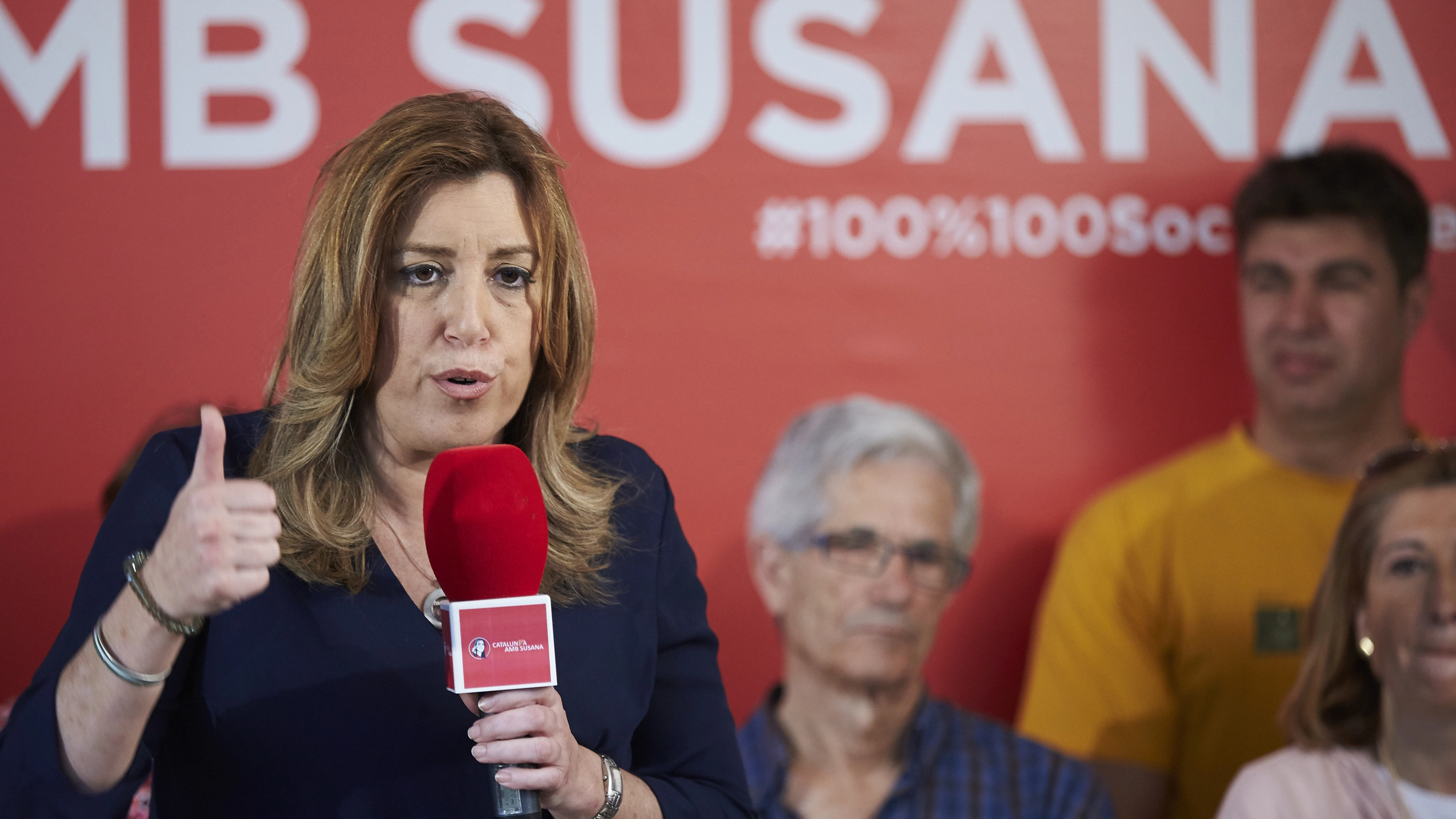  La candidata en las primarias para liderar el PSOE, Susana Díaz